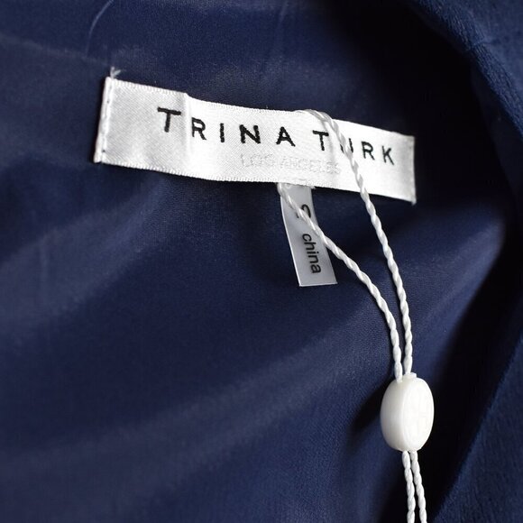 Trina Turk Monumental Dress Navy NEW - 10 - Picture 12 of 12